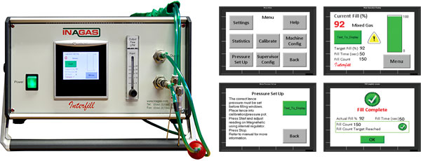 Llenadora de gas Interfill